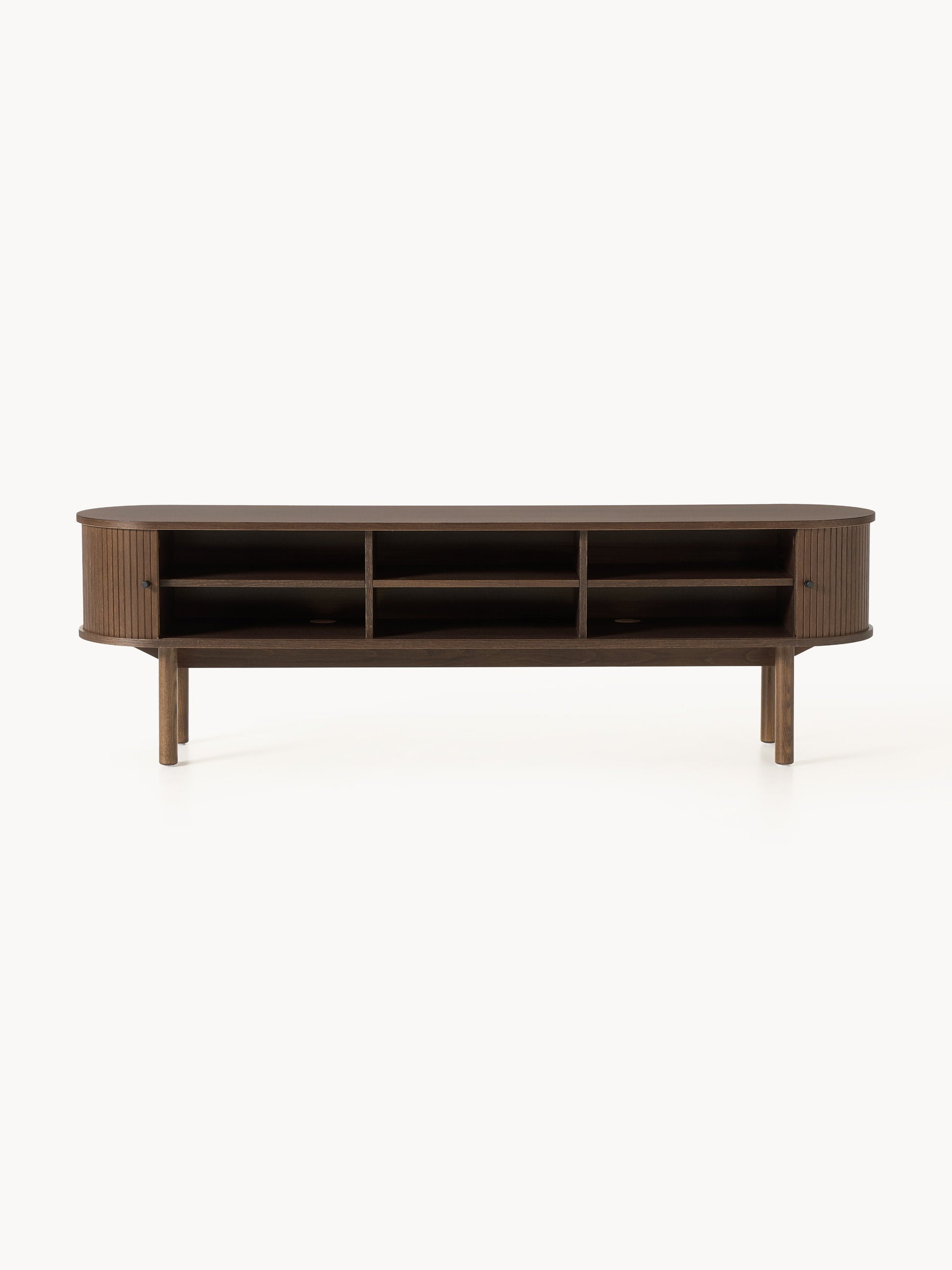 TV-Board Calary mit geriffelter Front