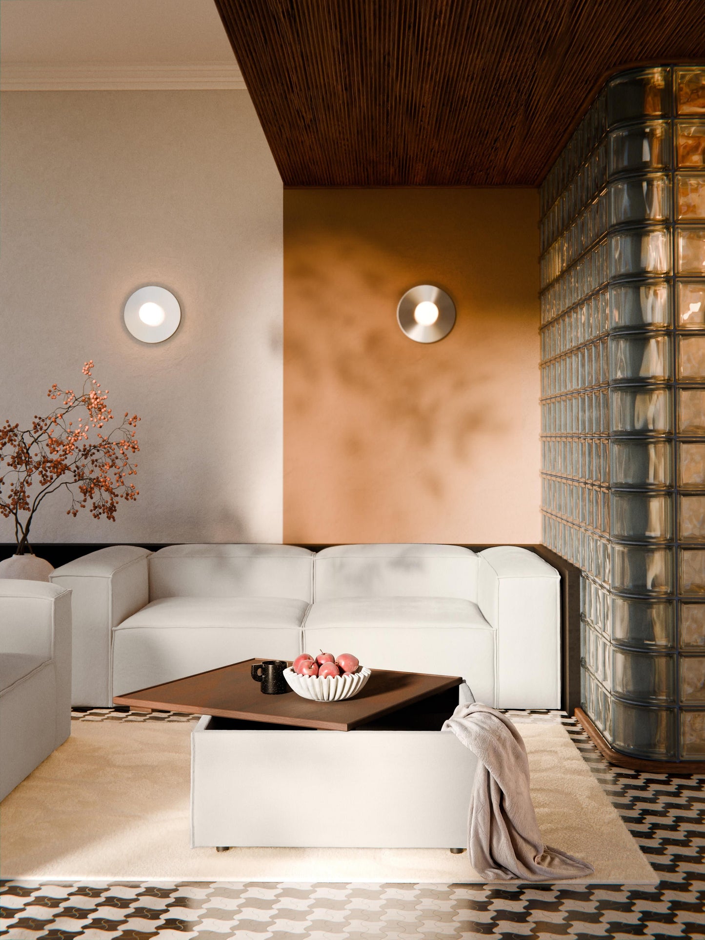 Sofa-Hocker Lennon mit Stauraum