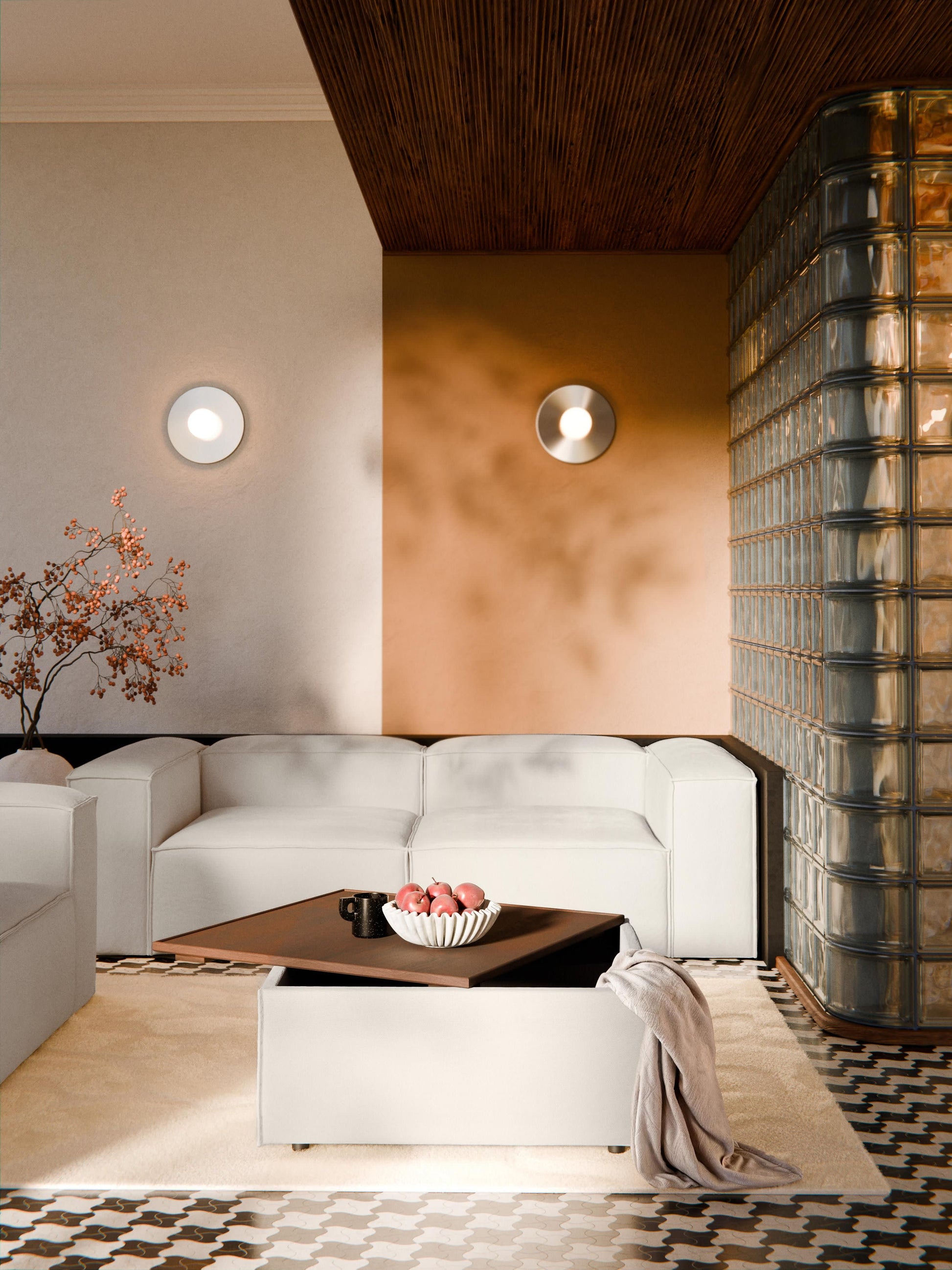 Sofa-Hocker Lennon mit Stauraum