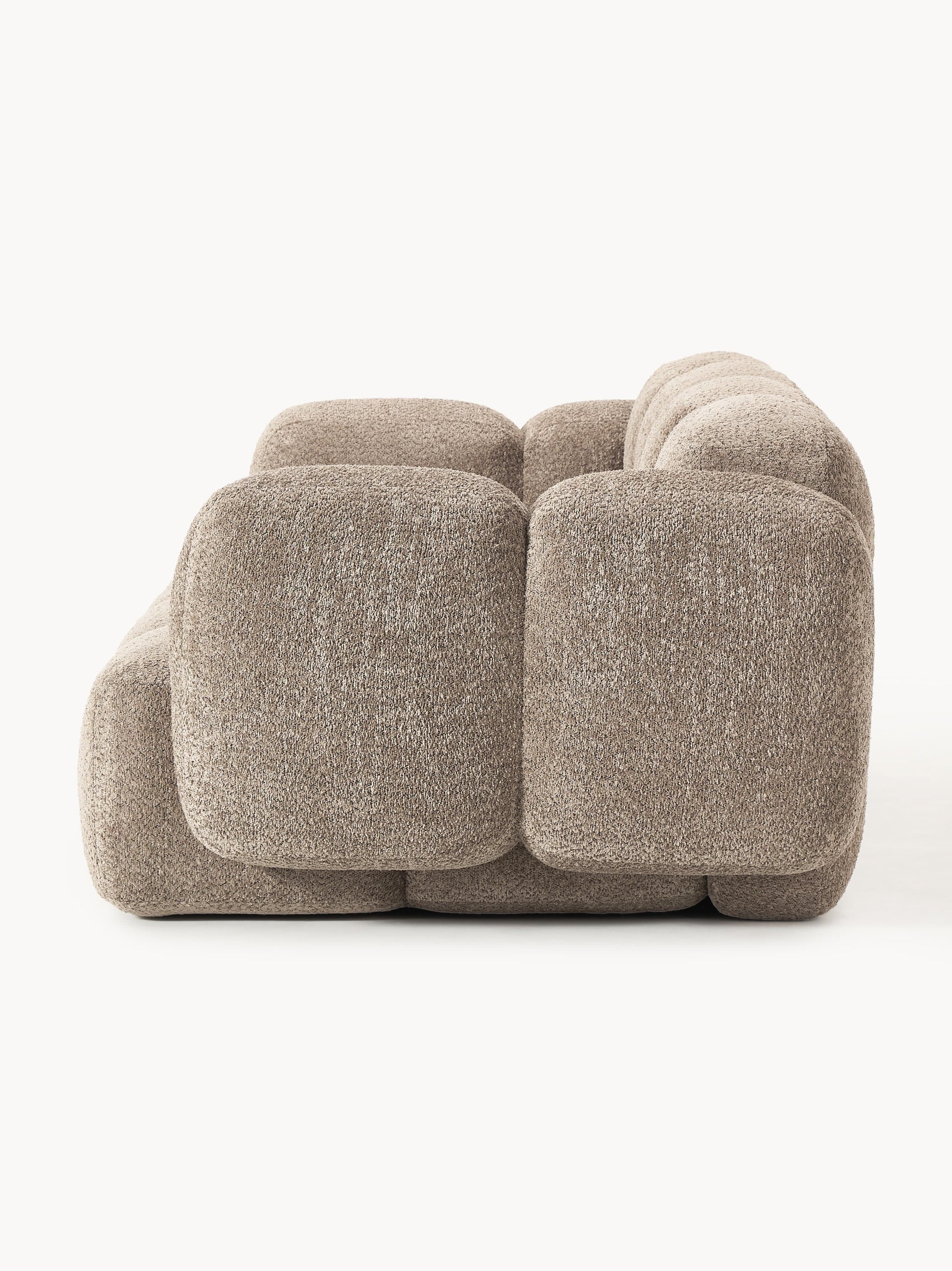 Modulares Sofa Tayla (3-Sitzer) aus Teddy-Bouclé