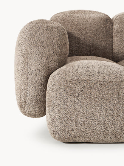 Modulares Sofa Tayla (3-Sitzer) aus Teddy-Bouclé