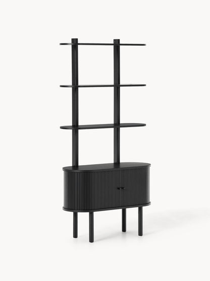 Galeriebild 1 - Schmales Regal Calary mit geriffelter Front