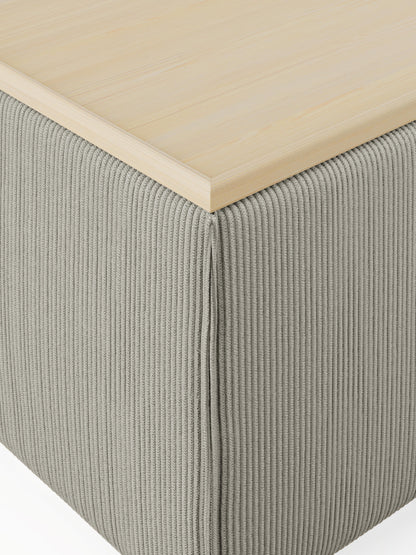 Sofa-Hocker Lennon aus Cord mit Stauraum