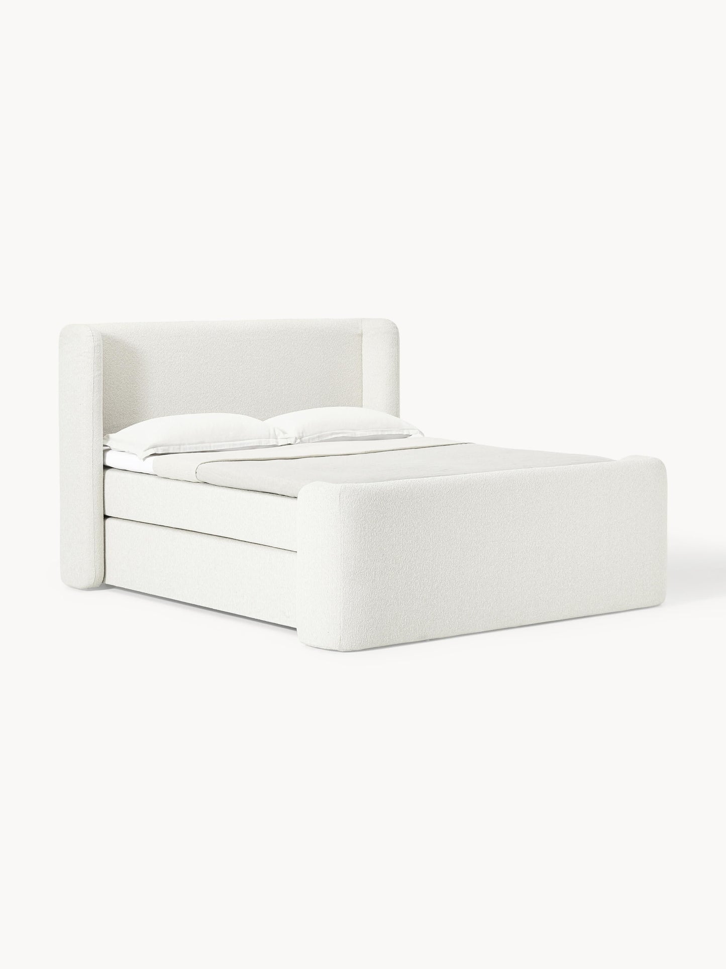 Galeriebild 1 - Bouclé-Boxspringbett Perla
