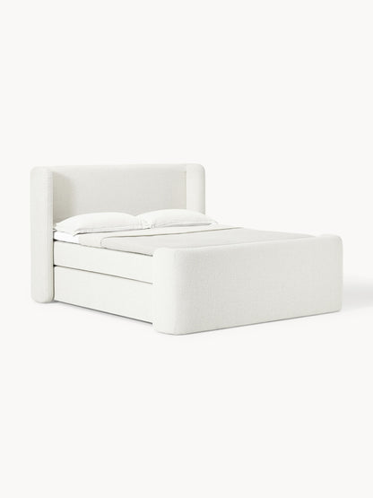 Galeriebild 1 - Bouclé-Boxspringbett Perla