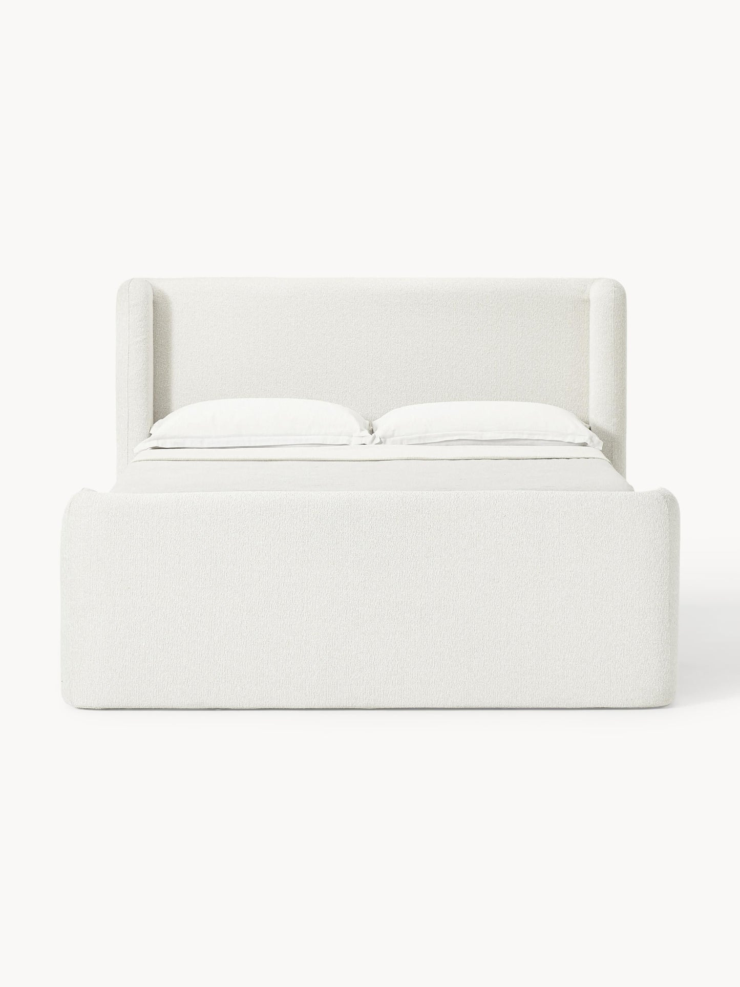 Bouclé-Boxspringbett Perla
