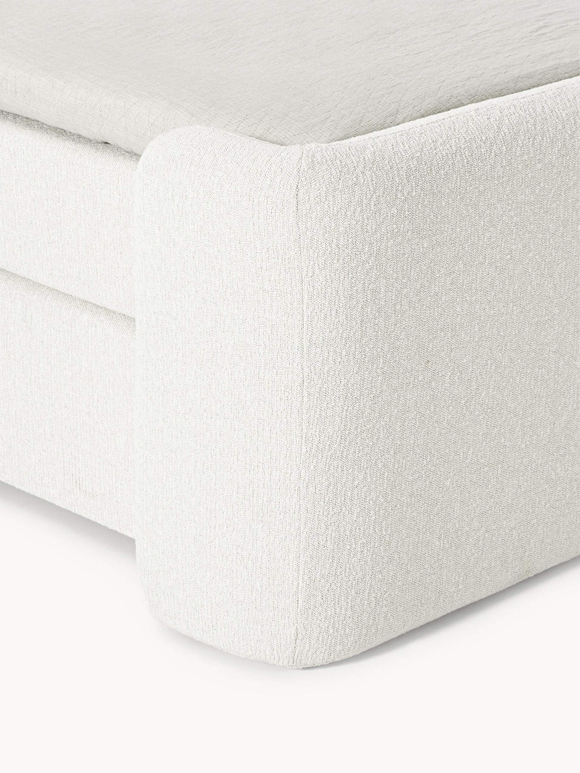Bouclé-Boxspringbett Perla