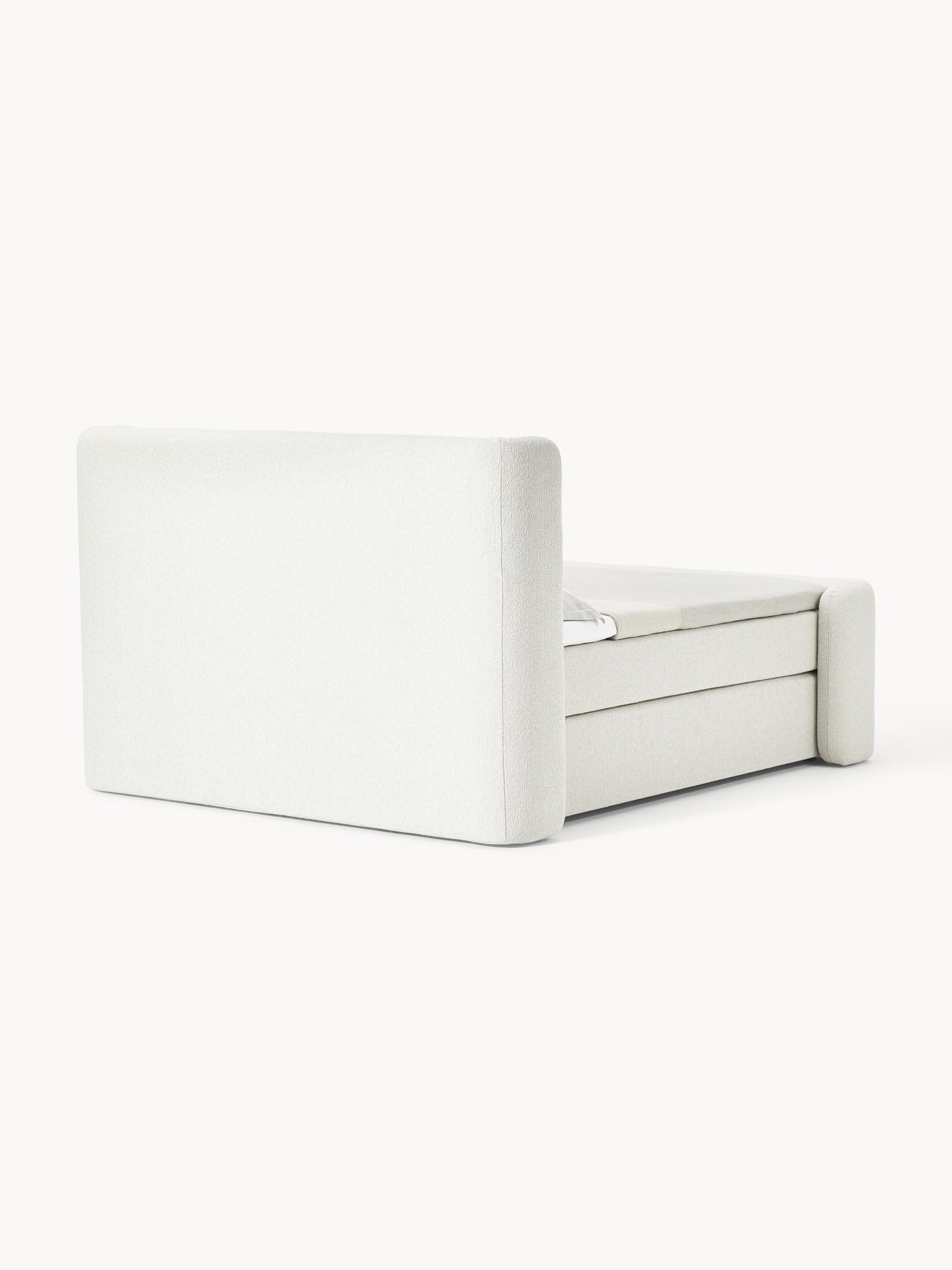 Bouclé-Boxspringbett Perla