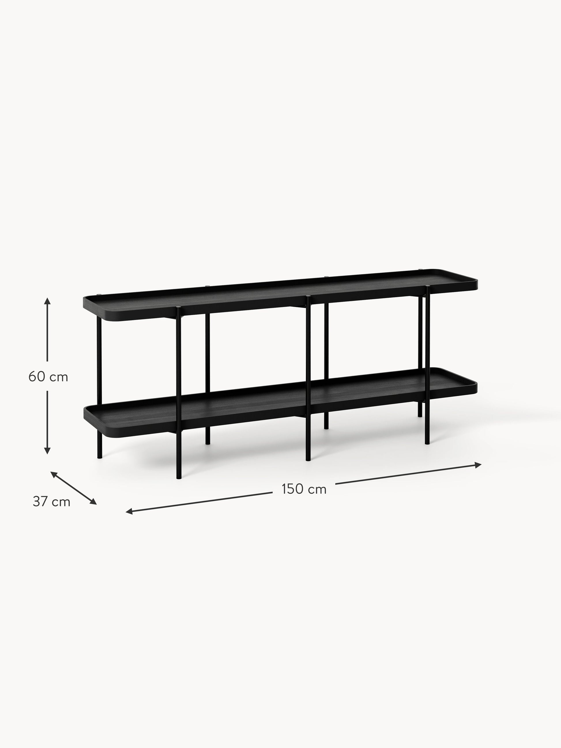 Niedriges Holz-Regal Renee