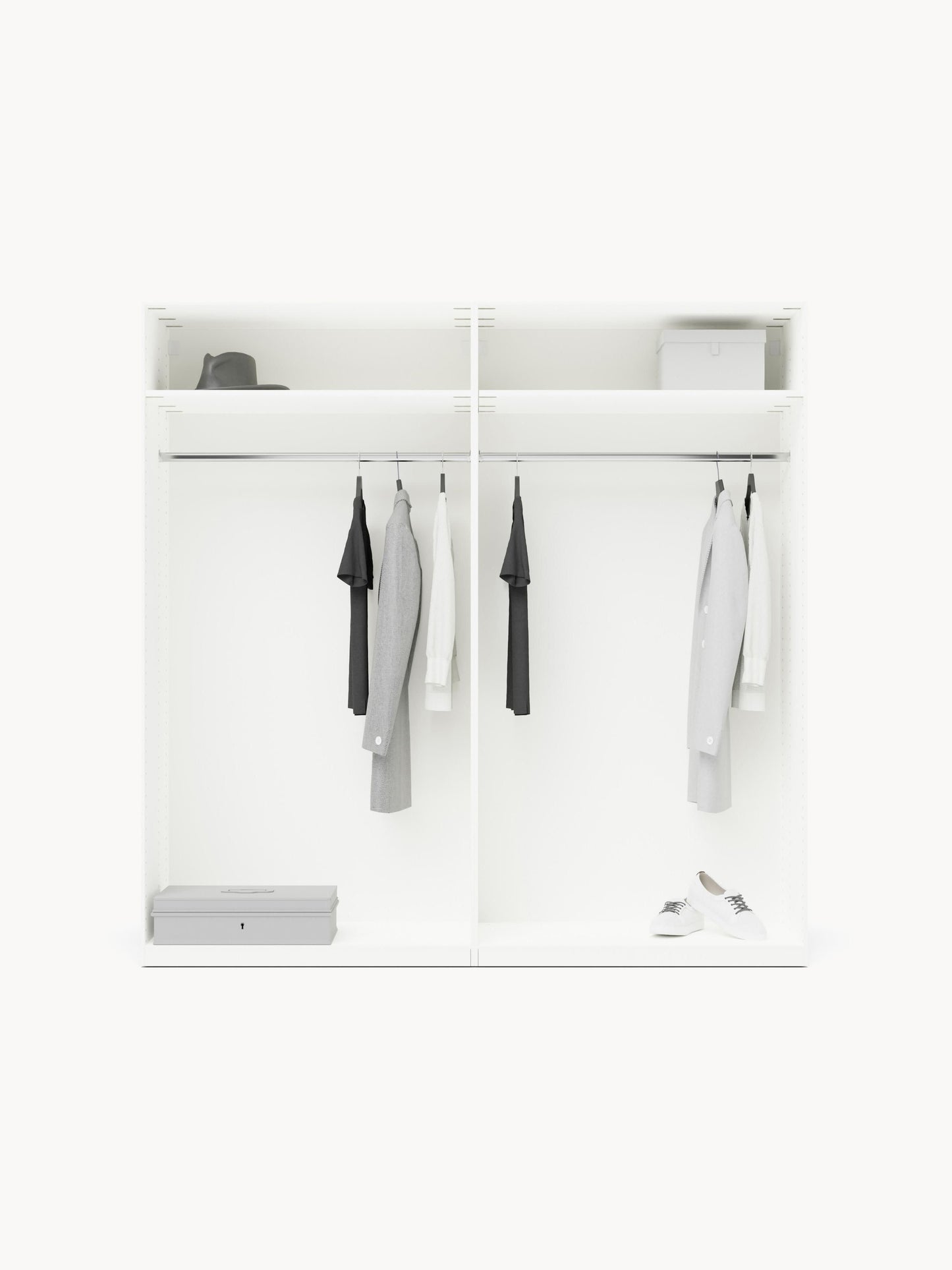 Modularer Drehtürenschrank Leon, 200 cm Breite, in verschiedenen Größen