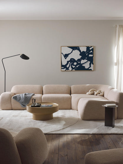 Modulares Bouclé-Ecksofa Wolke (4-Sitzer)