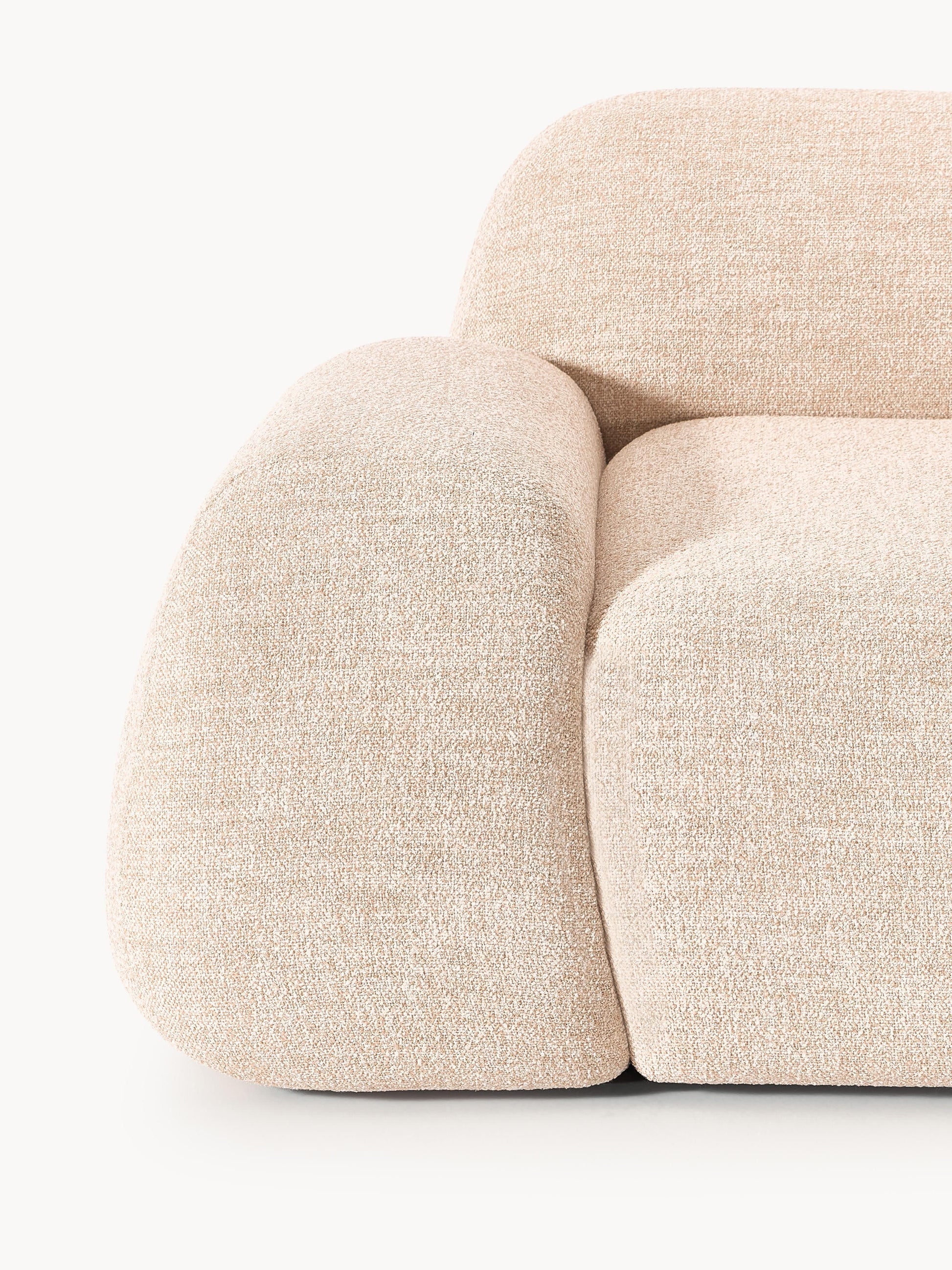 Modulares Bouclé-Ecksofa Wolke (4-Sitzer)