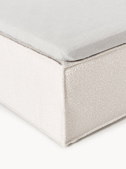 Bouclé-Boxspringbett Lennon