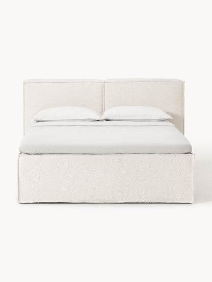 Bouclé-Boxspringbett Lennon