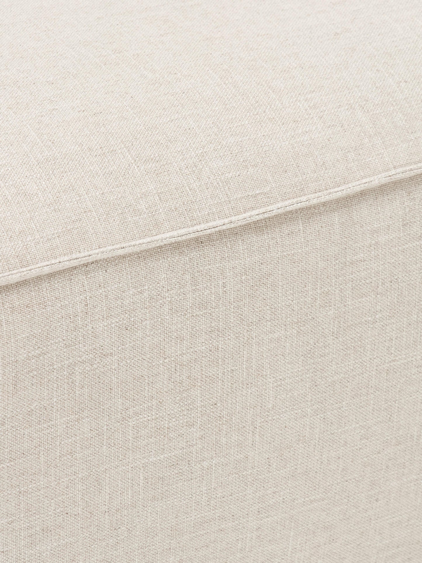 Sofa-Hocker Lennon aus Leinen-Mix