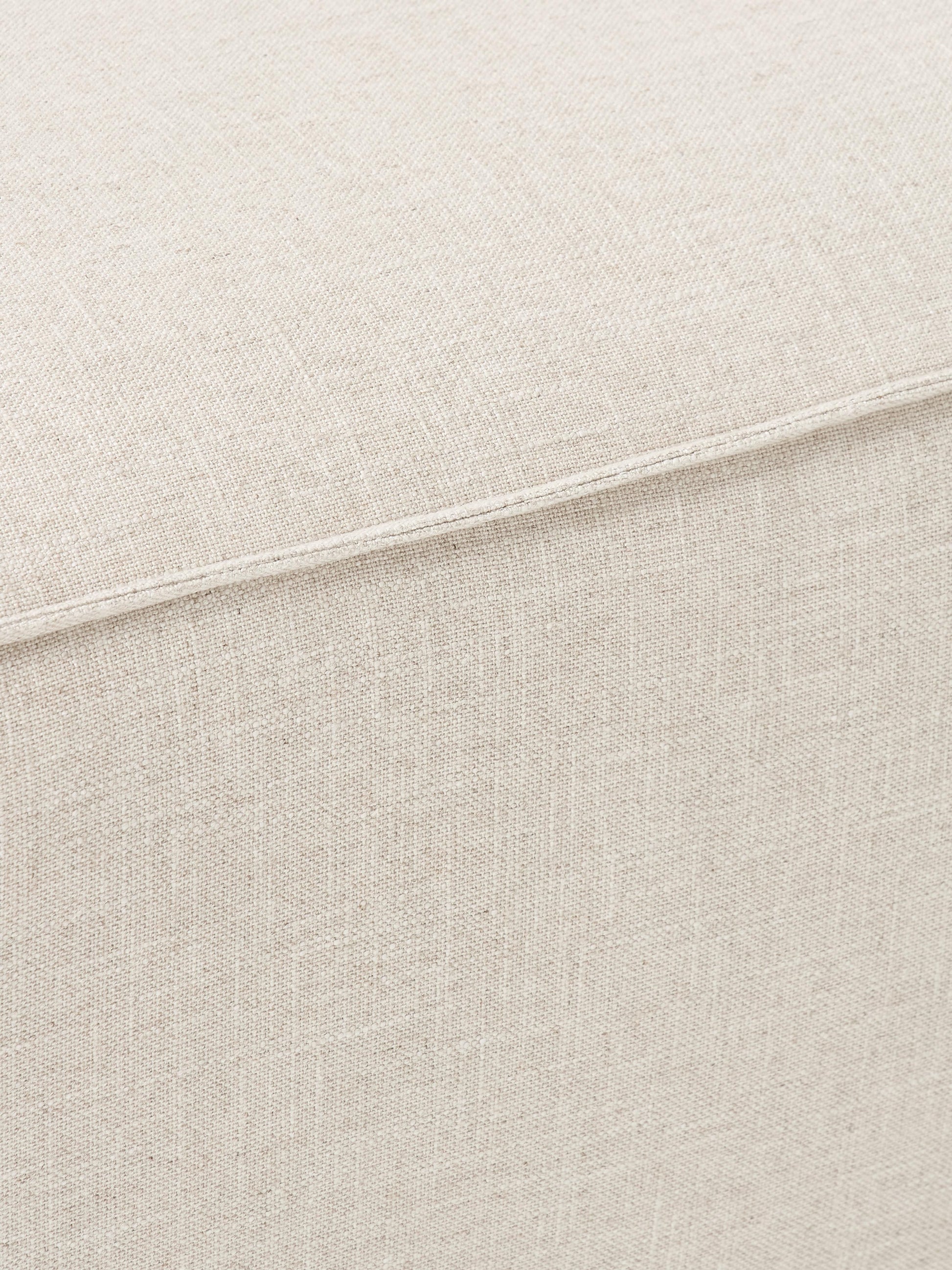 Sofa-Hocker Lennon aus Leinen-Mix