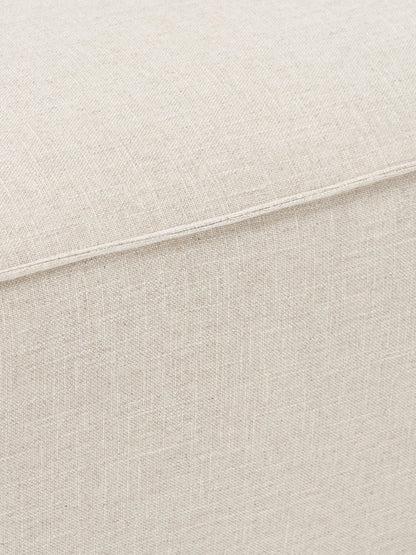 Sofa-Hocker Lennon aus Leinen-Mix