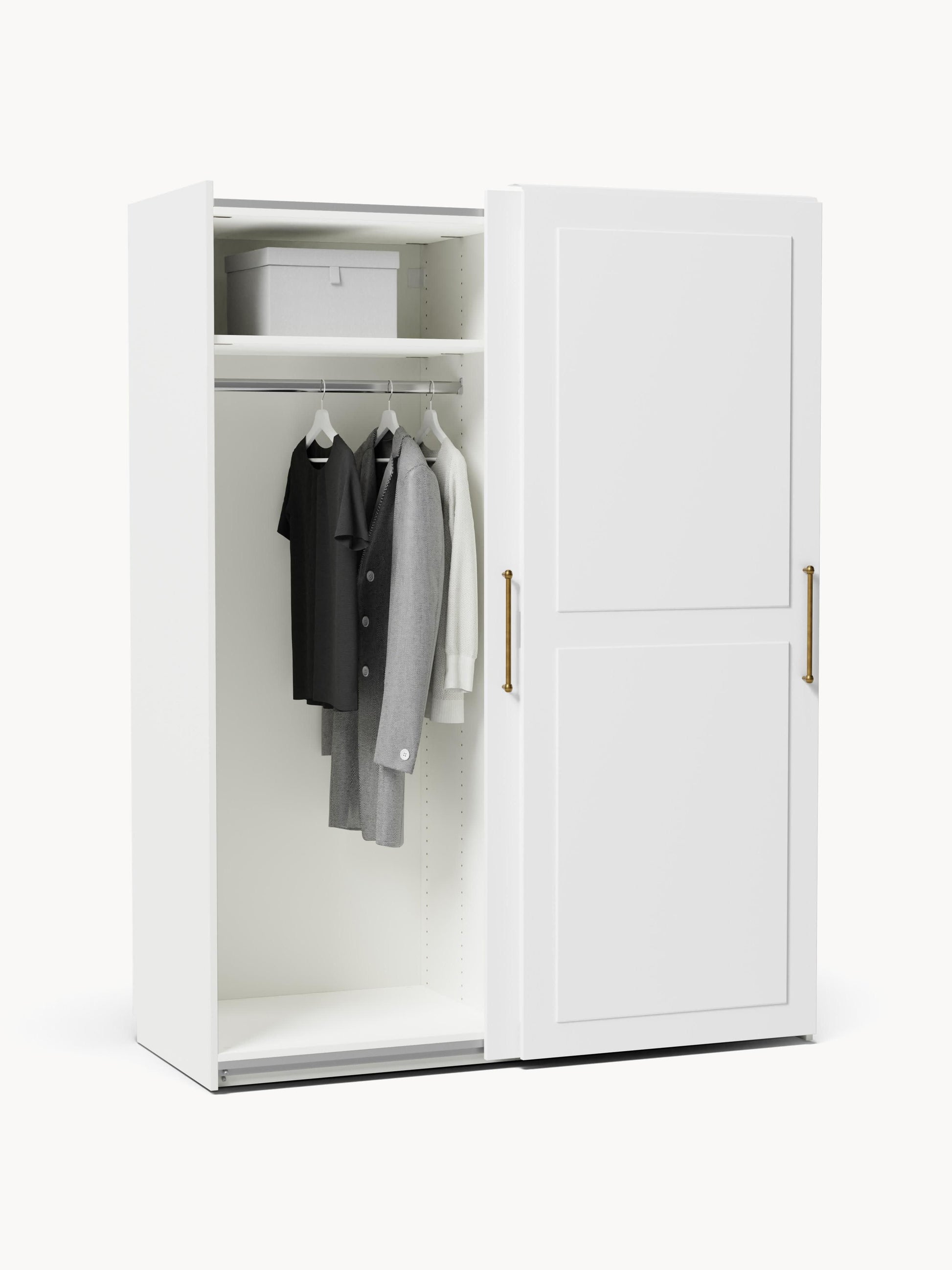 Modularer Schwebetürenschrank Charlotte, 150 cm Breite, in verschiedenen Größen