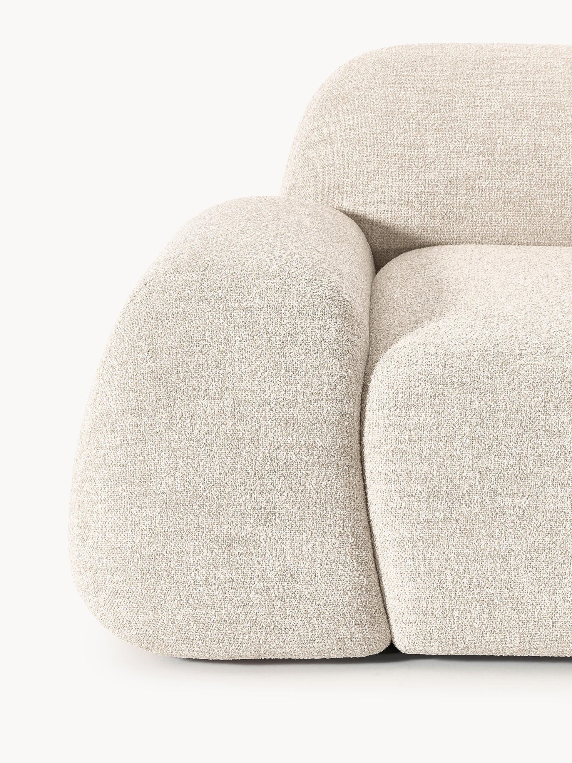 Modulares Bouclé-Sofa Wolke (4-Sitzer)