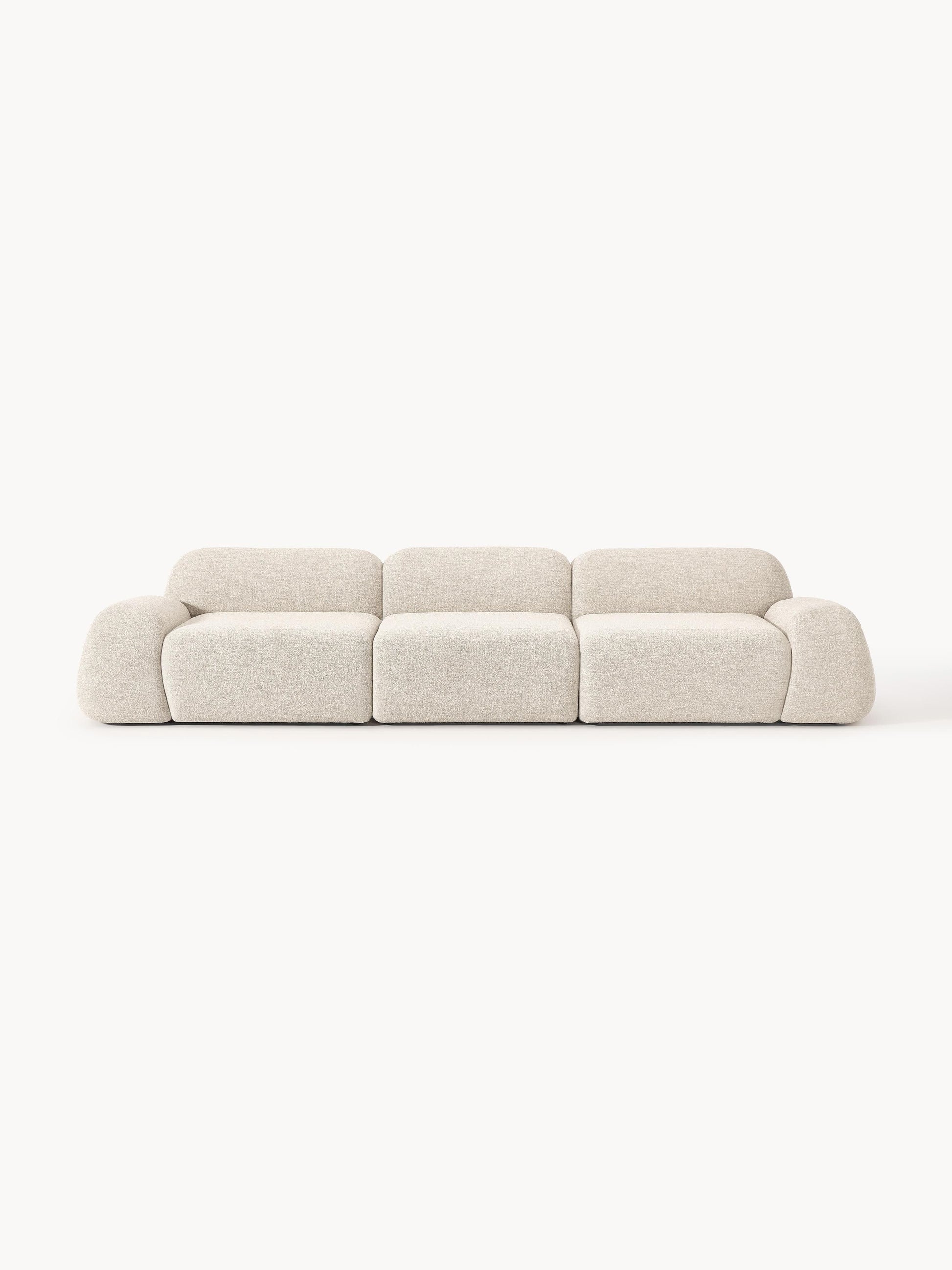 Galeriebild 1 - Modulares Bouclé-Sofa Wolke (4-Sitzer)