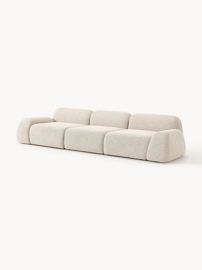 Modulares Bouclé-Sofa Wolke (4-Sitzer)