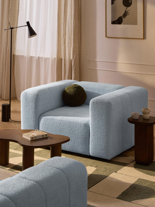 Bouclé-Loungesessel Lena