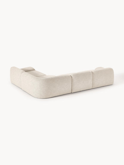 Modulares Bouclé-Ecksofa Wolke (4-Sitzer)