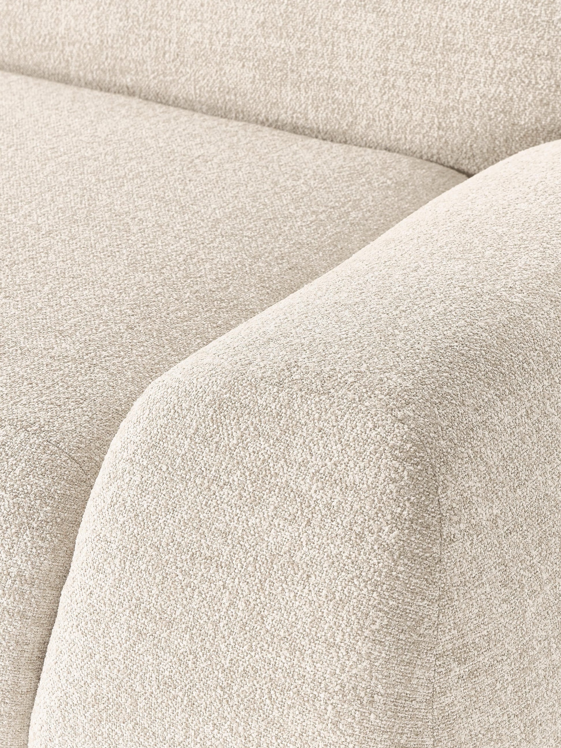 Modulares Bouclé-Ecksofa Wolke (4-Sitzer)
