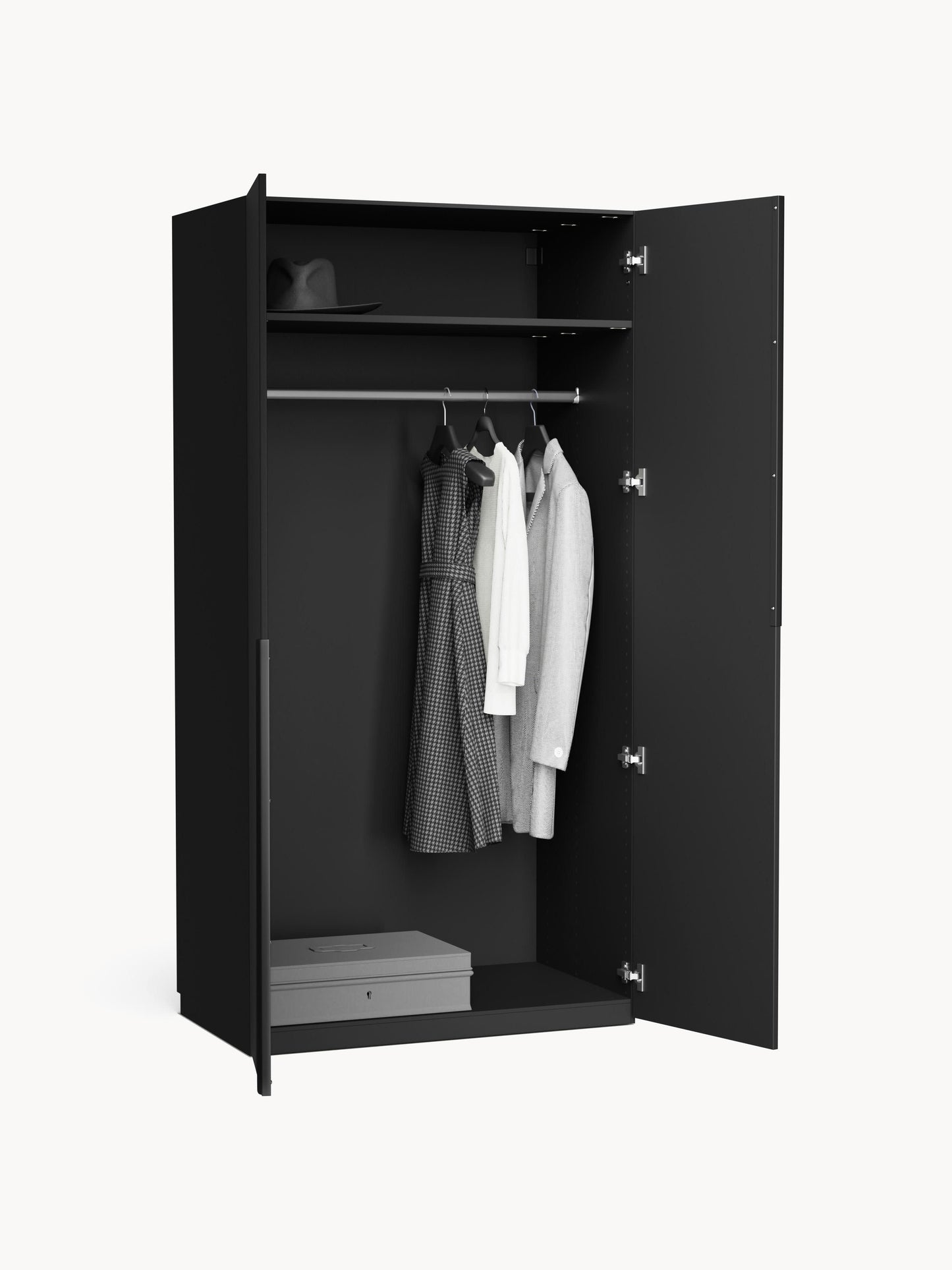 Modularer Drehtürenschrank Leon, 100 cm Breite, in verschiedenen Größen