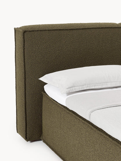 Bouclé-Boxspringbett Lennon