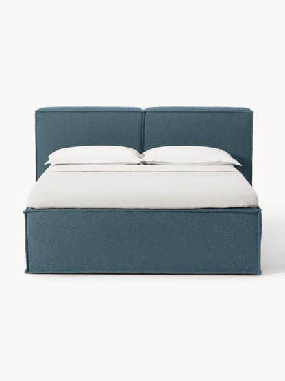 Bouclé-Boxspringbett Lennon