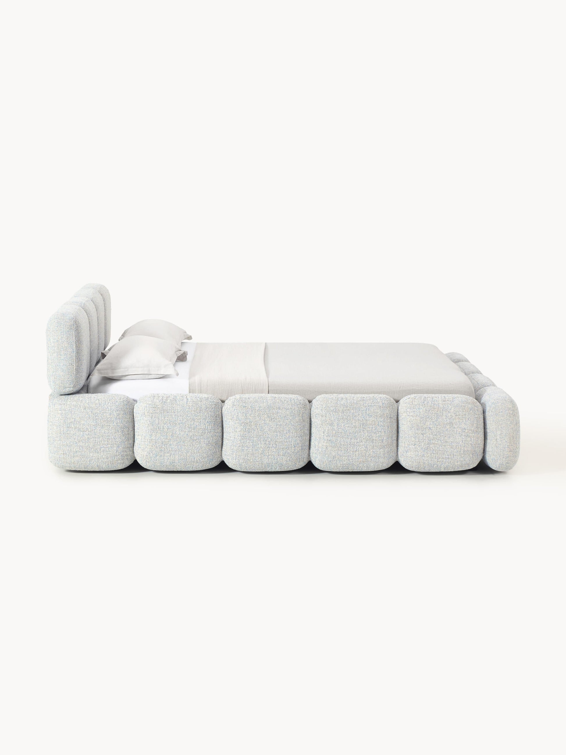 Polsterbett Tayla aus Bouclé