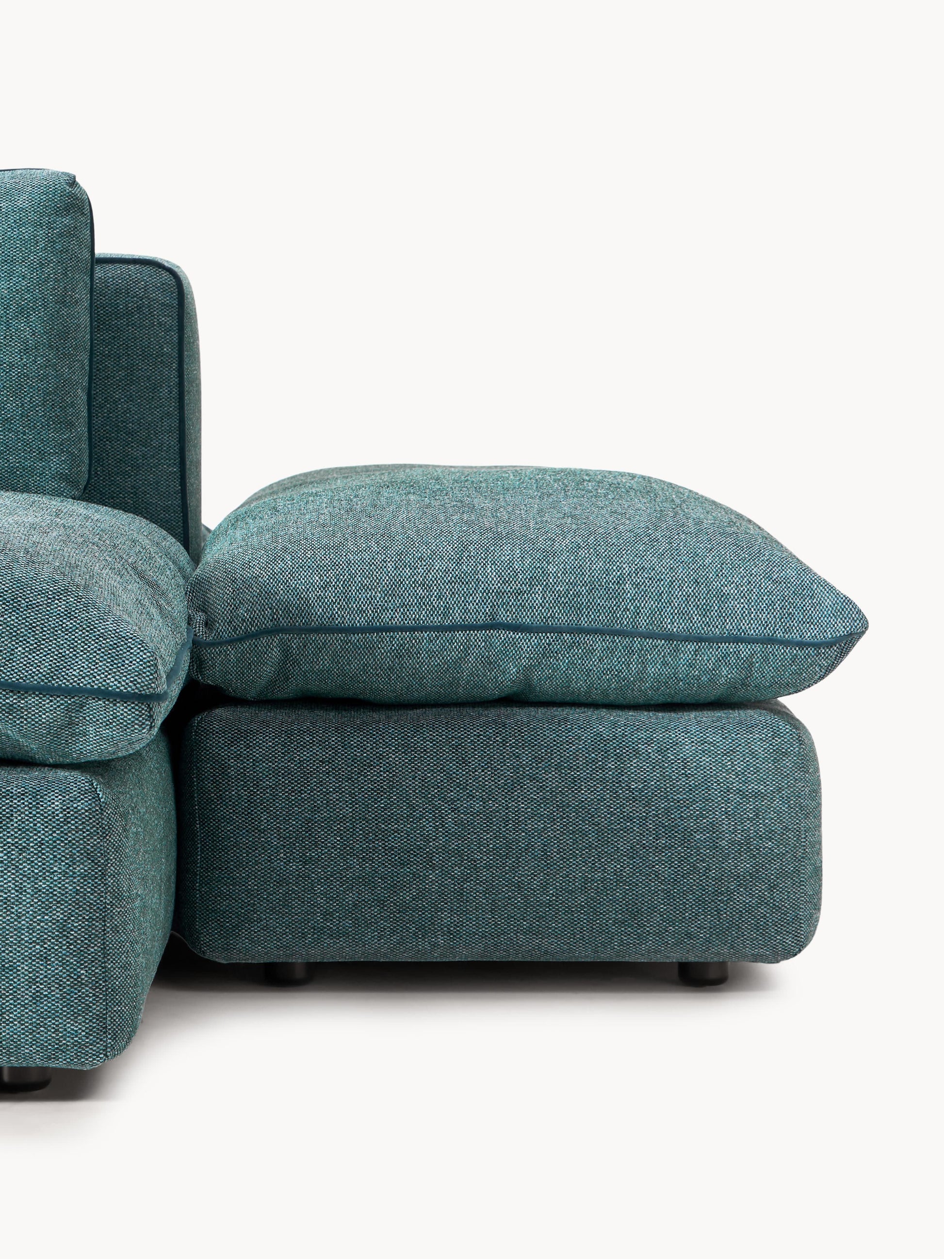 Modulares XL-Sofa Felix (3-Sitzer) mit Hocker