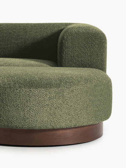 Modulares Ecksofa Natalie aus Teddy-Bouclé