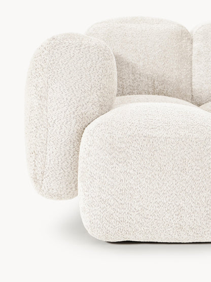 Modulares Sofa Tayla (3-Sitzer) aus Teddy-Bouclé
