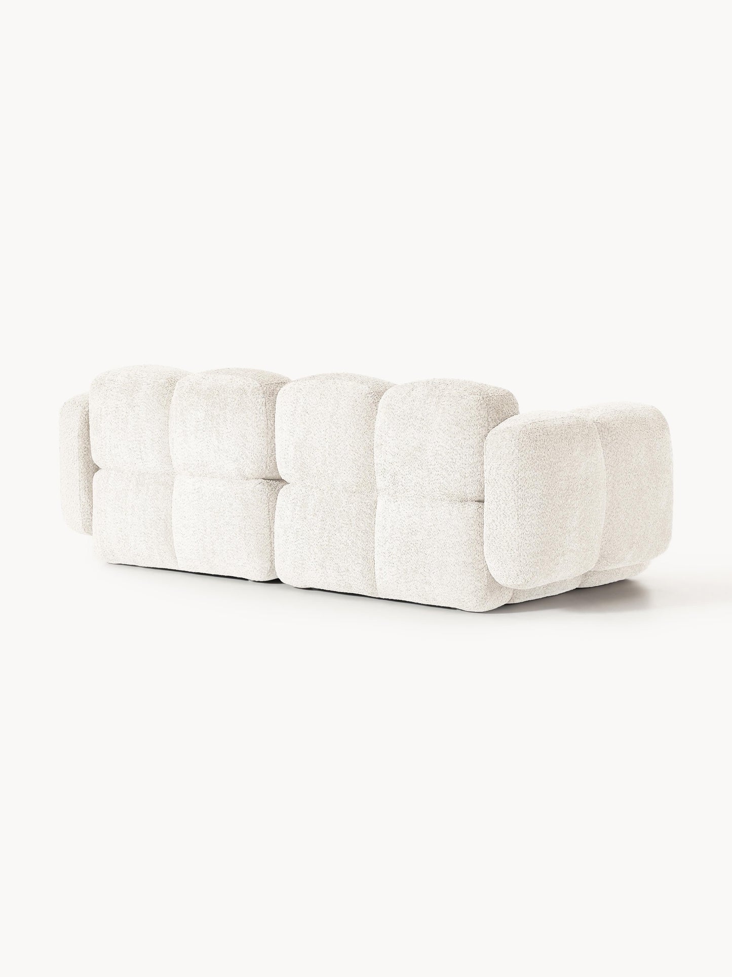 Modulares Sofa Tayla (3-Sitzer) aus Teddy-Bouclé