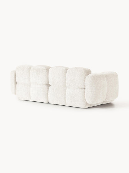 Modulares Sofa Tayla (3-Sitzer) aus Teddy-Bouclé