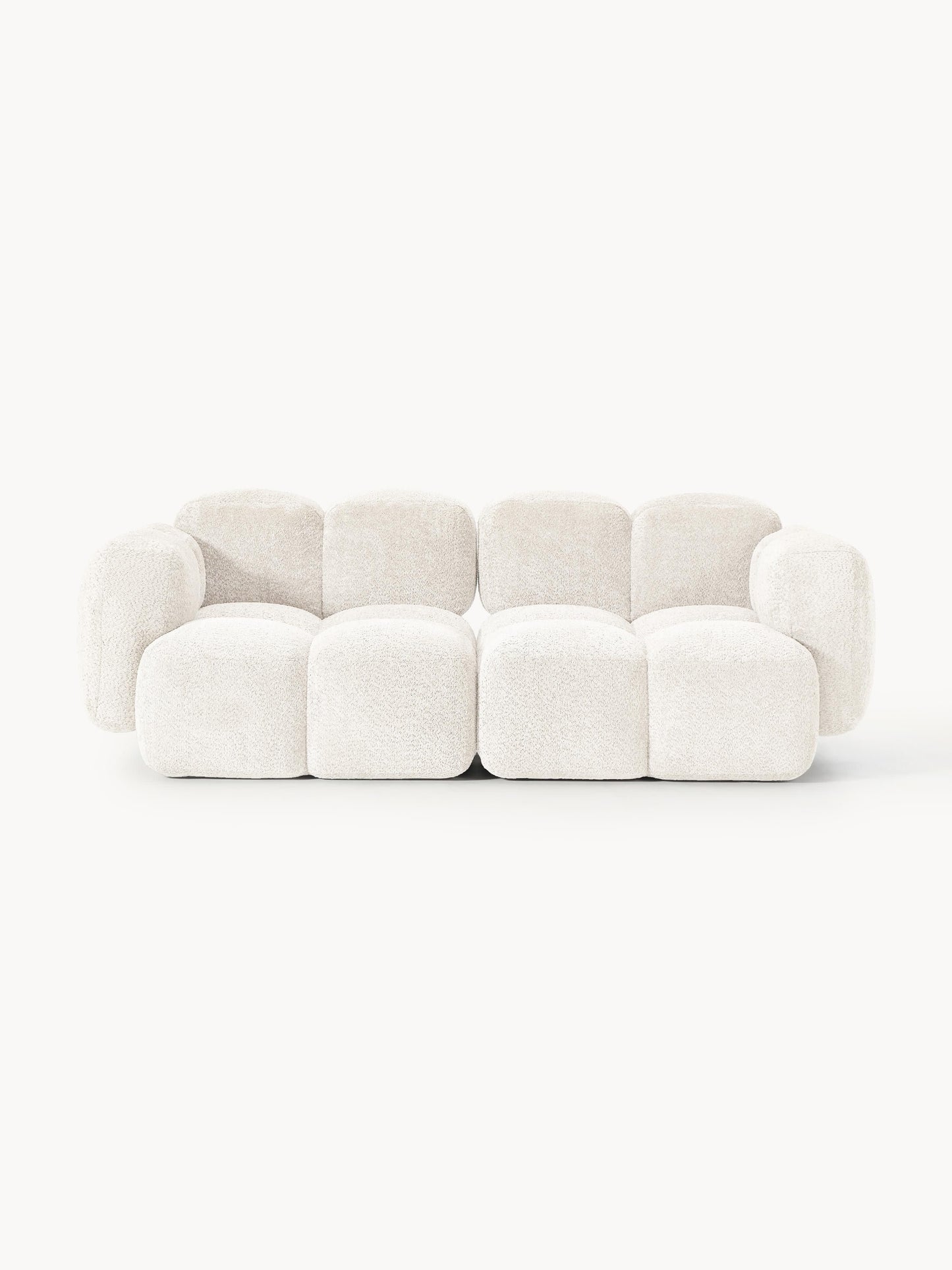 Galeriebild 1 - Modulares Sofa Tayla (3-Sitzer) aus Teddy-Bouclé