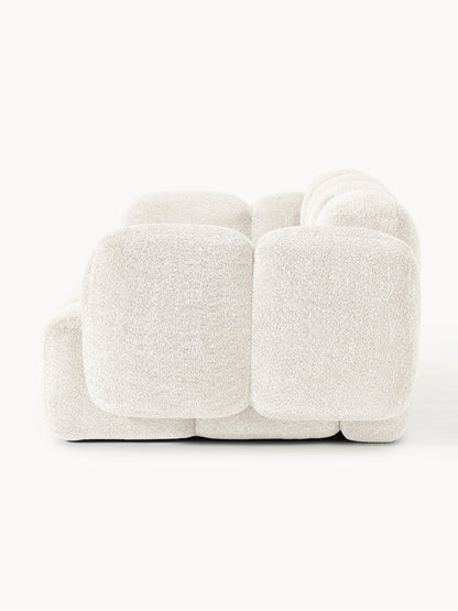 Modulares Sofa Tayla (3-Sitzer) aus Teddy-Bouclé