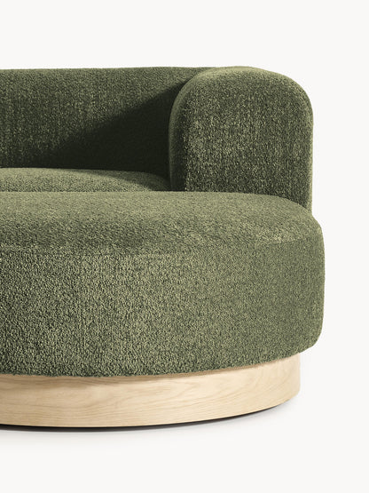 Modulares Ecksofa Natalie aus Teddy-Bouclé