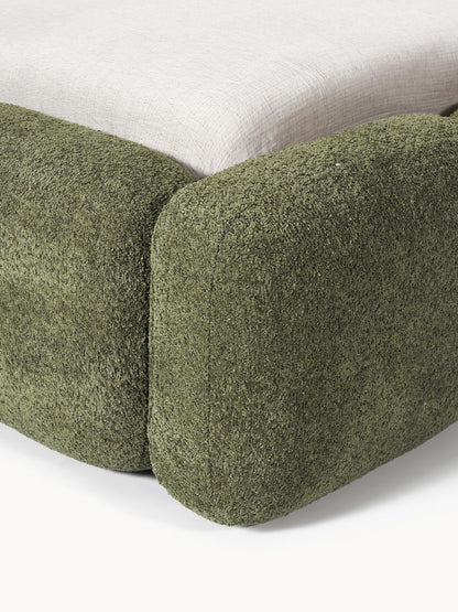 Polsterbett Tayla aus Teddy-Bouclé