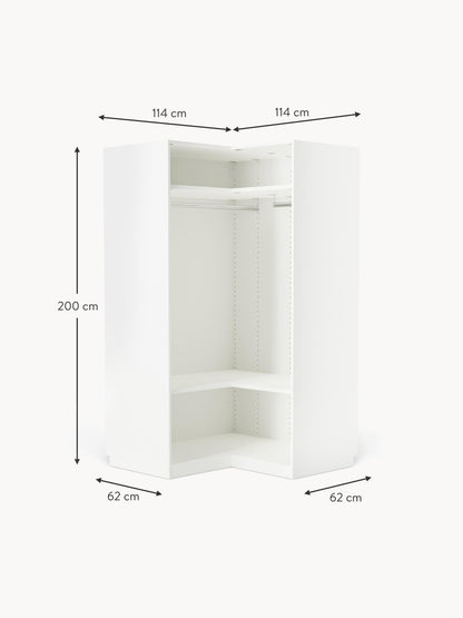 Modularer Eck-Kleiderschrank Charlotte, 115 cm Breite