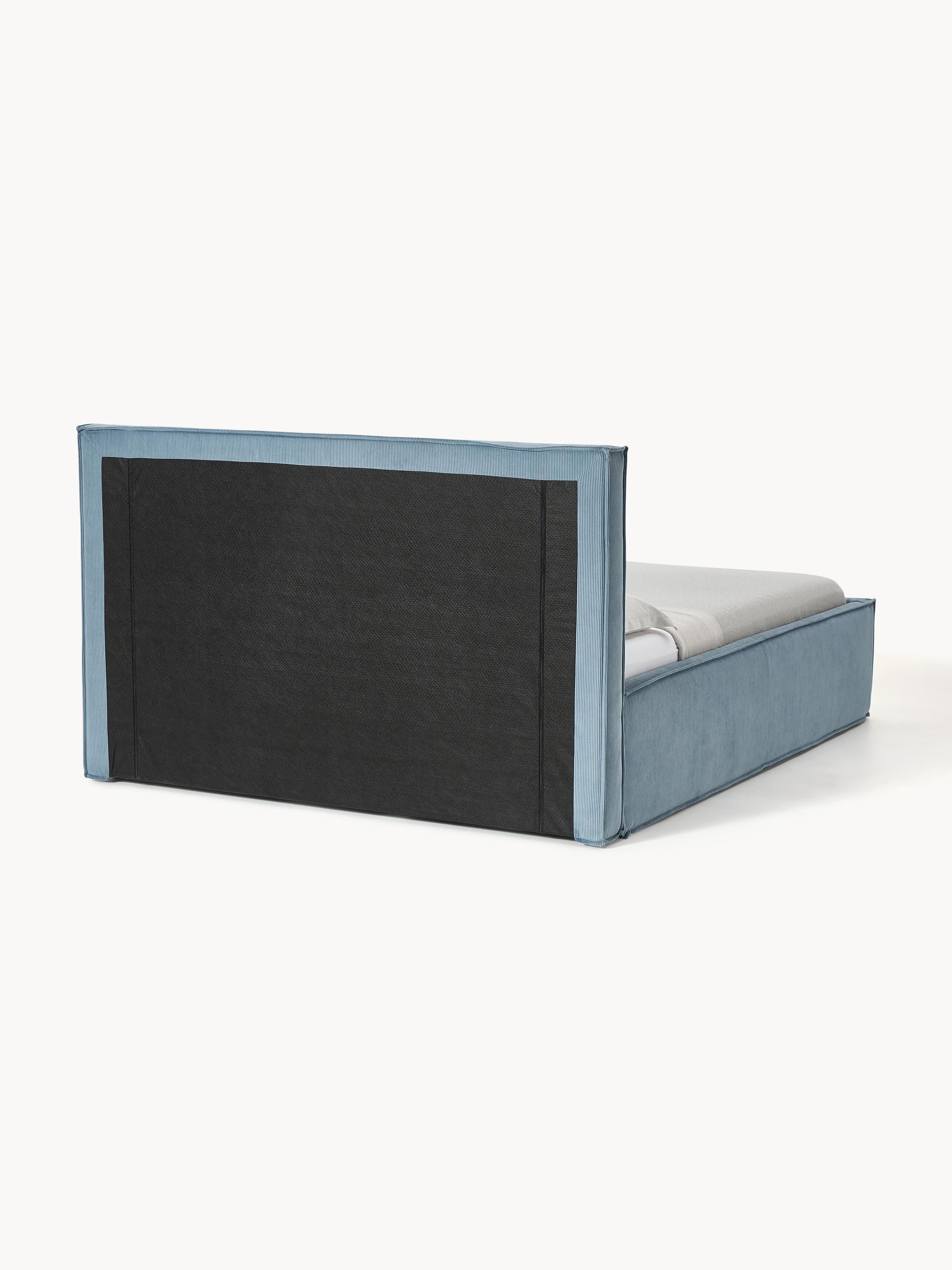 Cord-Polsterbett Dream mit Stauraum