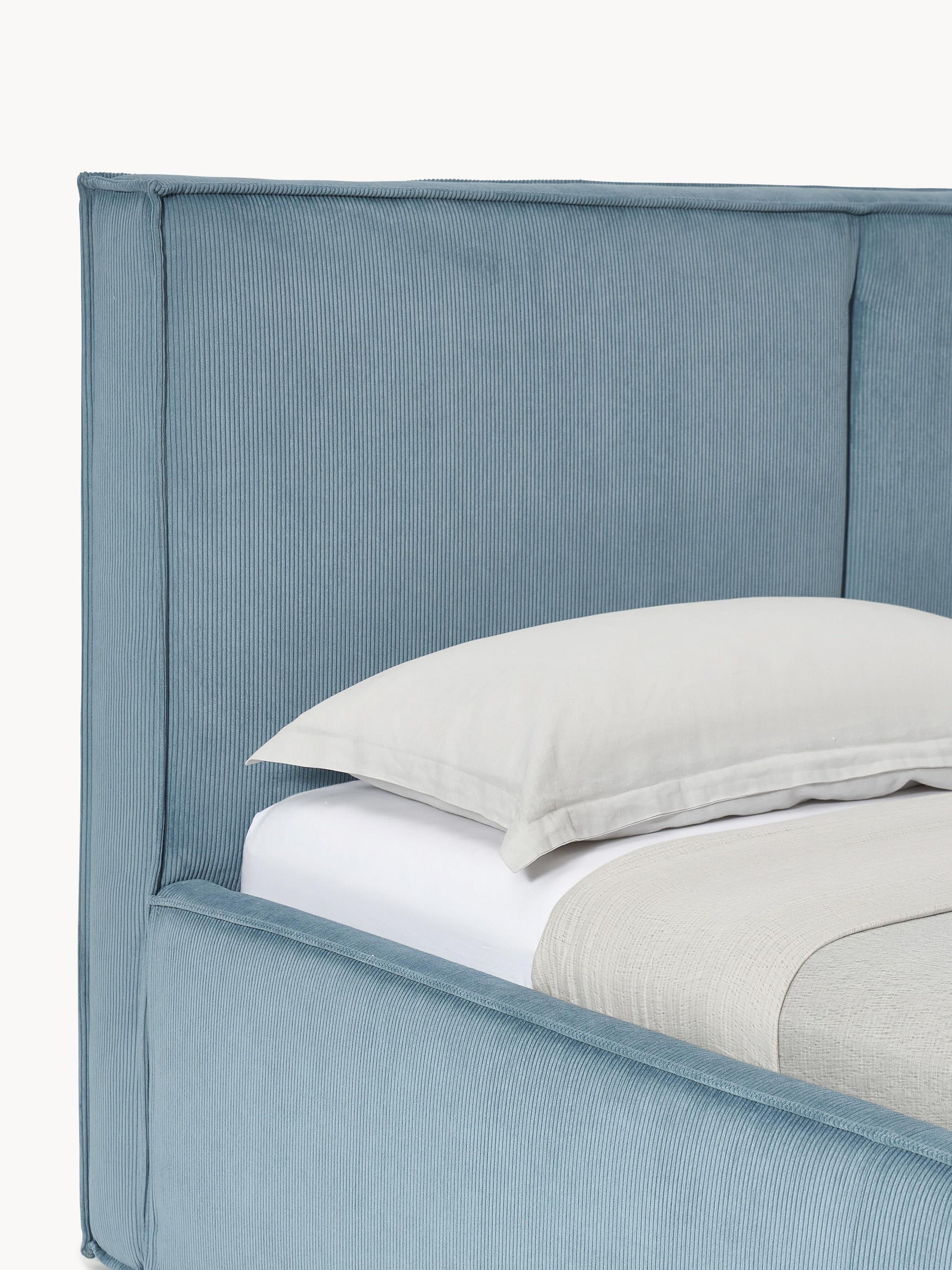Cord-Polsterbett Dream mit Stauraum