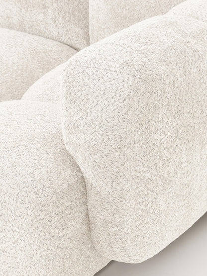 Modulares Sofa Tayla (4-Sitzer) aus Teddy-Bouclé