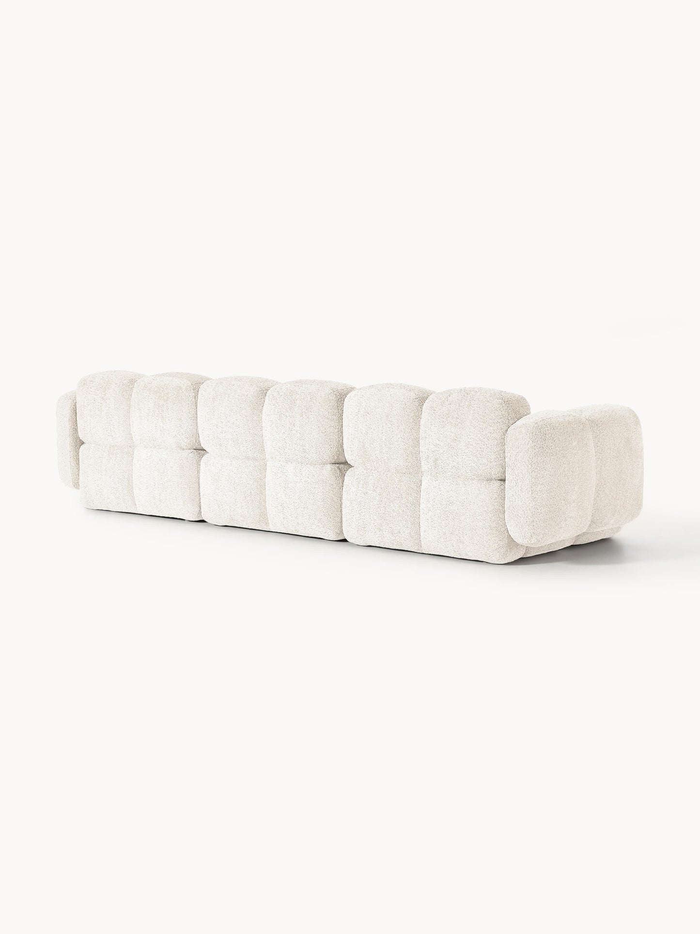 Modulares Sofa Tayla (4-Sitzer) aus Teddy-Bouclé