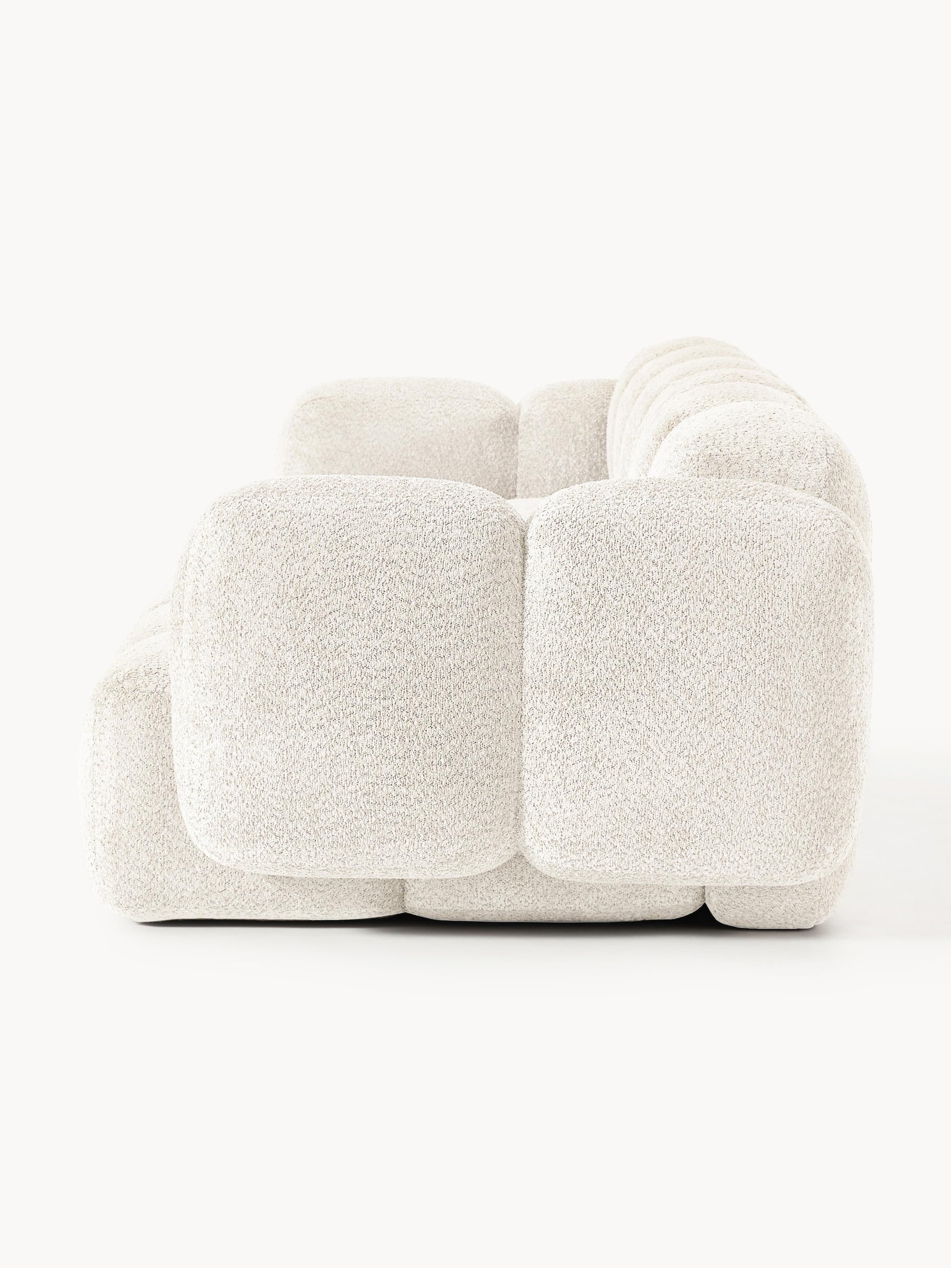 Modulares Sofa Tayla (4-Sitzer) aus Teddy-Bouclé