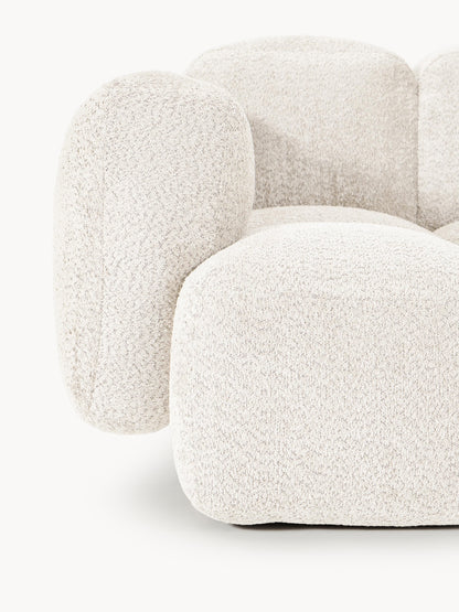 Modulares Sofa Tayla (4-Sitzer) aus Teddy-Bouclé
