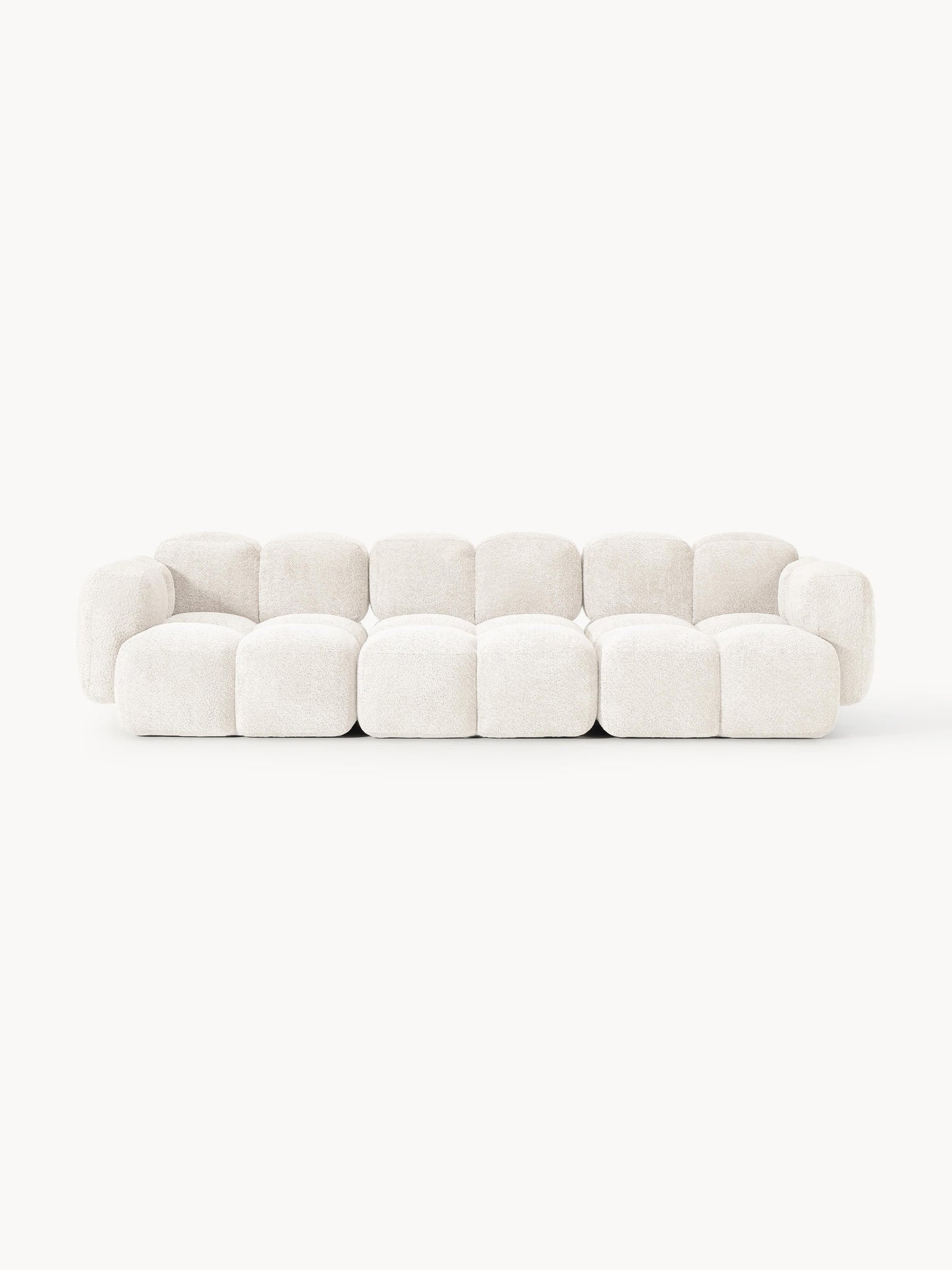 Galeriebild 1 - Modulares Sofa Tayla (4-Sitzer) aus Teddy-Bouclé