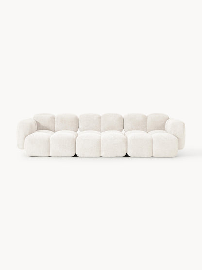 Galeriebild 1 - Modulares Sofa Tayla (4-Sitzer) aus Teddy-Bouclé